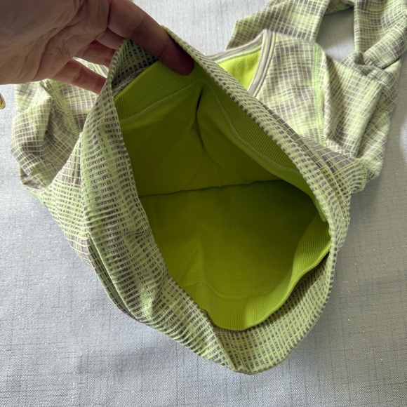 Lululemon Ebb to Street Long Sleeve Shirt Crop Green Purple Size 2 - Picture 11 of 11